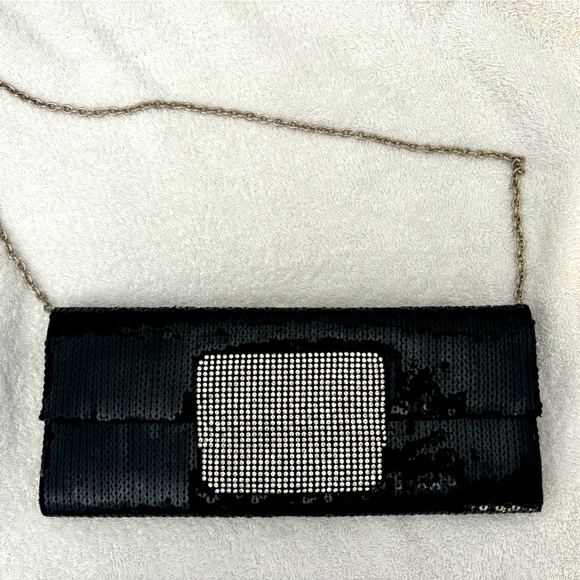 Sondra Roberts Handbags - Sondra Roberts Black Sequin Rhinestone Purse